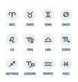 zodiac icons vector image