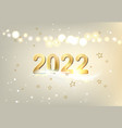christmas background with golden sparks vector image