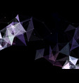 abstract background with low poly plexus design vector image vector image