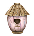 bird house wall sticker vector image vector image