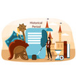 concept history science vector image