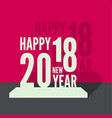 happy new year background vector image