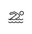 pool line icon vector image