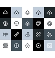 wireless network icons flat vector image vector image