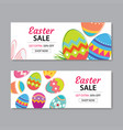 easter sale banner template background vector image