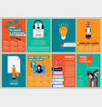 education brochure covers training and courses vector image vector image