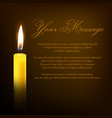 funeral card with single 3d realistic vector image