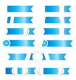 blue arrow label paper with shadow vector image vector image