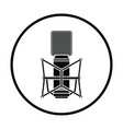 old microphone icon vector image