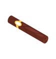 tobacco cigar isometric composition vector image