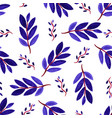 tropical watercolor leaves seamless pattern vector image