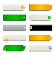 flat web button elements vector image