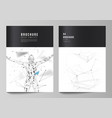 layout of a4 format cover mockups vector image