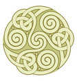 ancient round celtic scandinavian design celtic vector image vector image