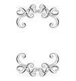 decorative swirl border ornament vector image