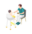 father on maternity leave icon vector image vector image