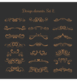 flourish embellishments flourishes filigree vector image