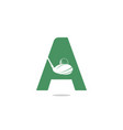 initial letter a golf logo design vector image vector image