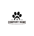 creative pet home logo design template vector image