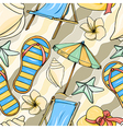 summer seamless pattern vector image
