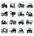 construction transport icon set vector image