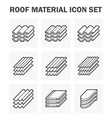 roof tile icon vector image