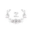 botanical floral frames with plant vintage border vector image vector image