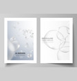 layout of a4 format cover mockups vector image
