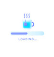 realistic 3d with loading for concept vector image vector image