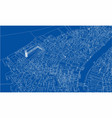 outline city concept wire-frame style vector image vector image