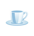flat cup vector image vector image