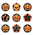 halloween icons vector image