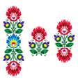 folk embroidery - floral traditional pattern vector image