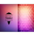 retro mosaic pattern of geometric triangle shapes vector image