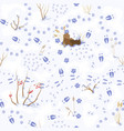 animals tracks pattern vector image