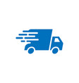 fast delivery truck icon graphic design template vector image vector image