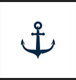 anchor icon logo template vector image