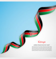 banner in white and blue colors waving vector image vector image