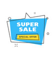 sale banner design template flat line geometric vector image