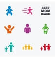 people family icons maternity sign vector image