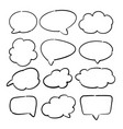 speech symbol talk and thinking bubble vector image vector image