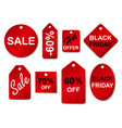 set of sale labels and tags vector image vector image