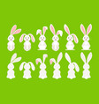 cute easter cartoon bunny vector image vector image