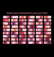 rose gold glossy gradient metal foil texture vector image