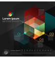 geometric abstract design layout vector image vector image