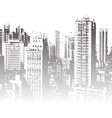 panorama of the city cartoon vector image