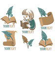 reading vector image vector image