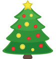 christmas tree vector image vector image