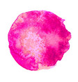 pink watercolor stain vector image vector image