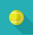 tennis ball flat icon vector image
